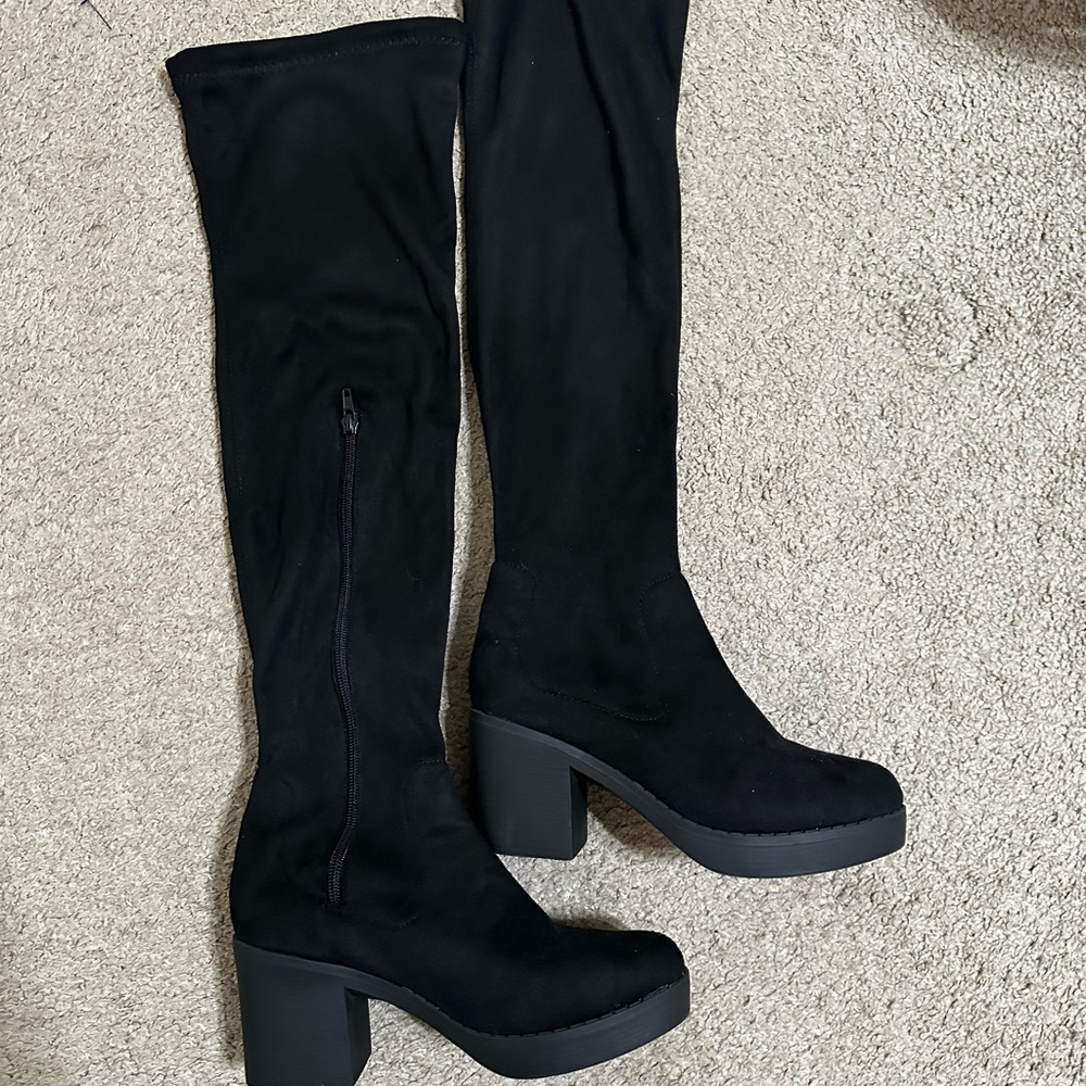 H&M Black Over the Knee Boots